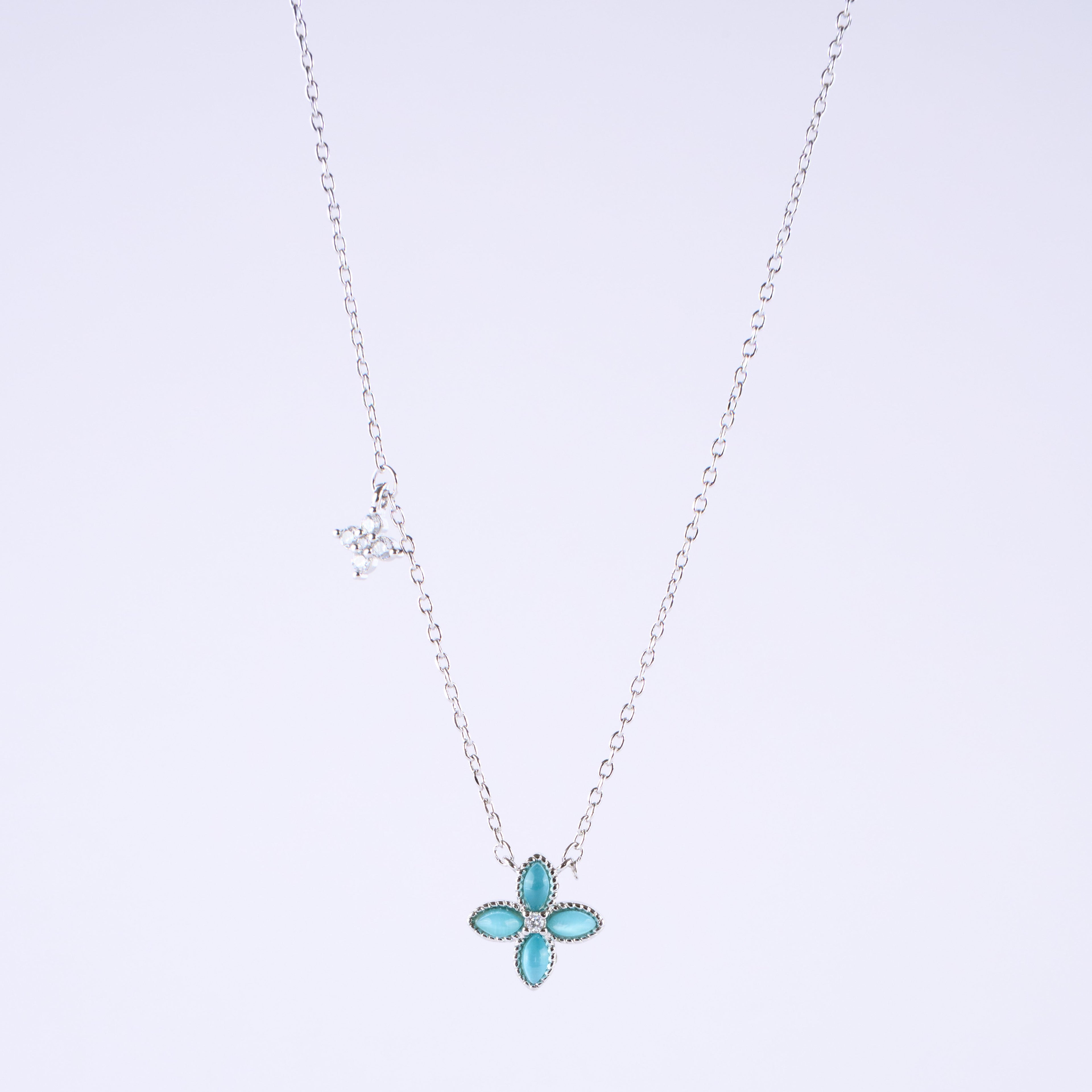 Azure Bloom Necklace