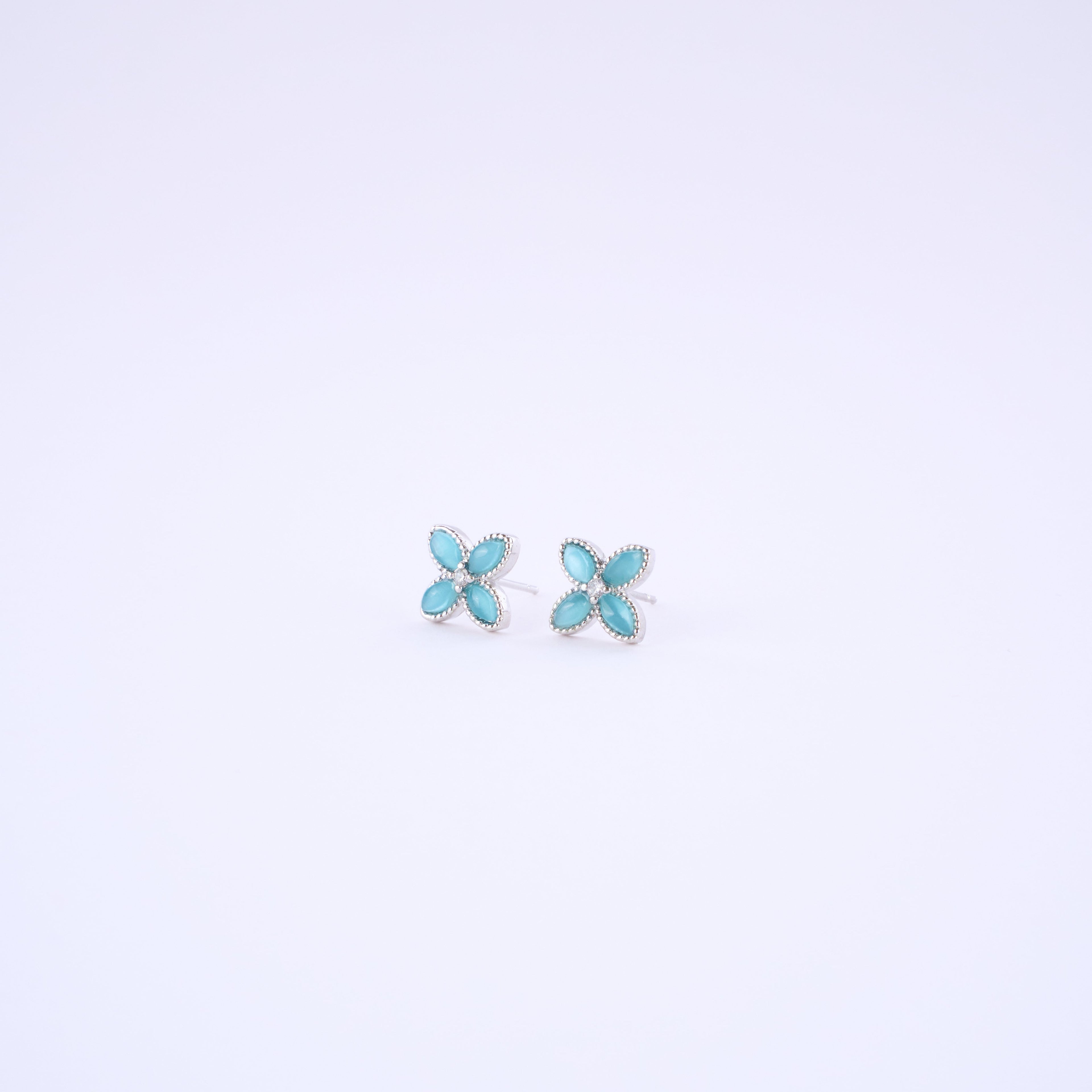 Azure Bloom Studs